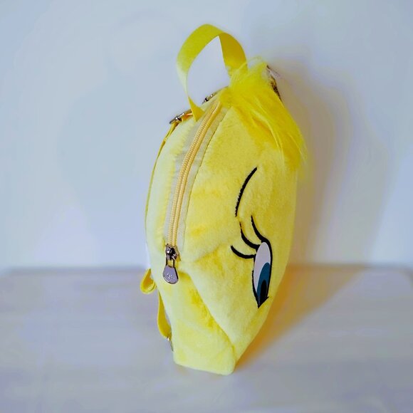 Justice Looney Tunes Tweety Bird Mini Yellow Plush Backpack - Picture 4 of 9